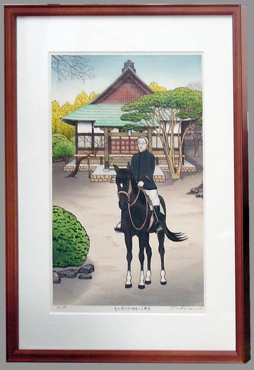 岡村達夫 作 石仏 15号油絵