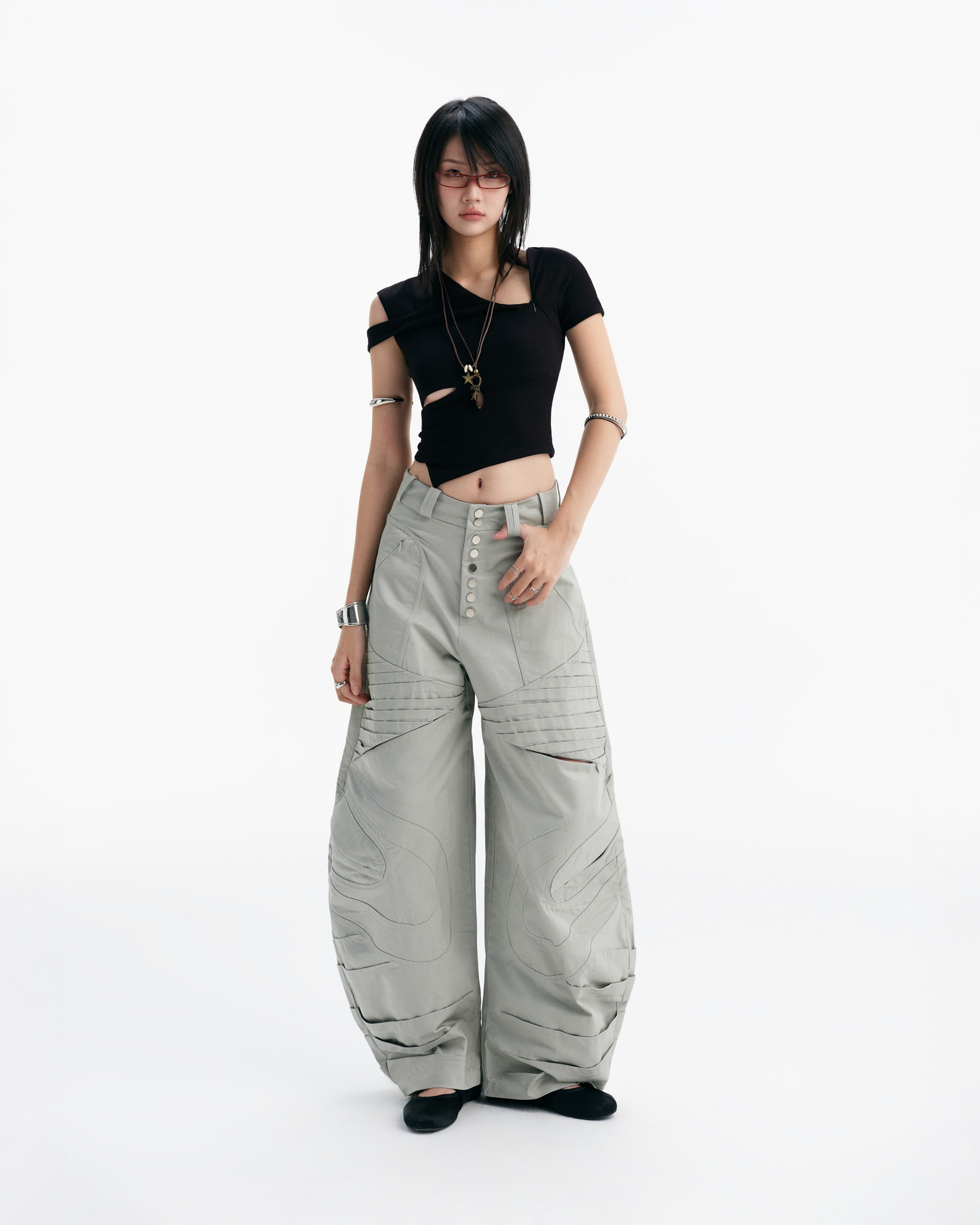 BUNNYHILL - Gray Desmond Pants - ASTOUD