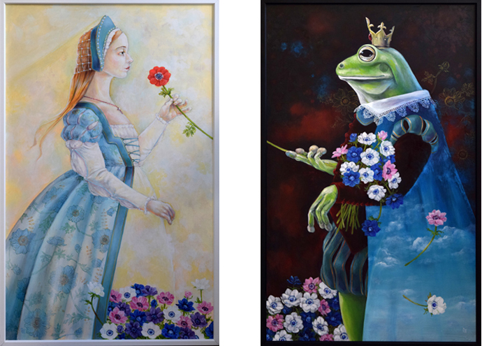 油絵 専用 旅に出る決意をする鳥の家族 油絵 専用 旅に出る決意をする