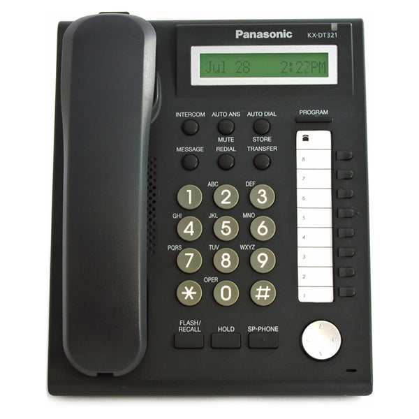 Panasonic KX-DT321-B Digital Display Phone – Atlas Phones