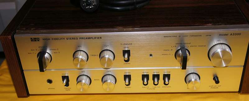 ラックス LUX A3300 真空管プリアンプTUNE-UP