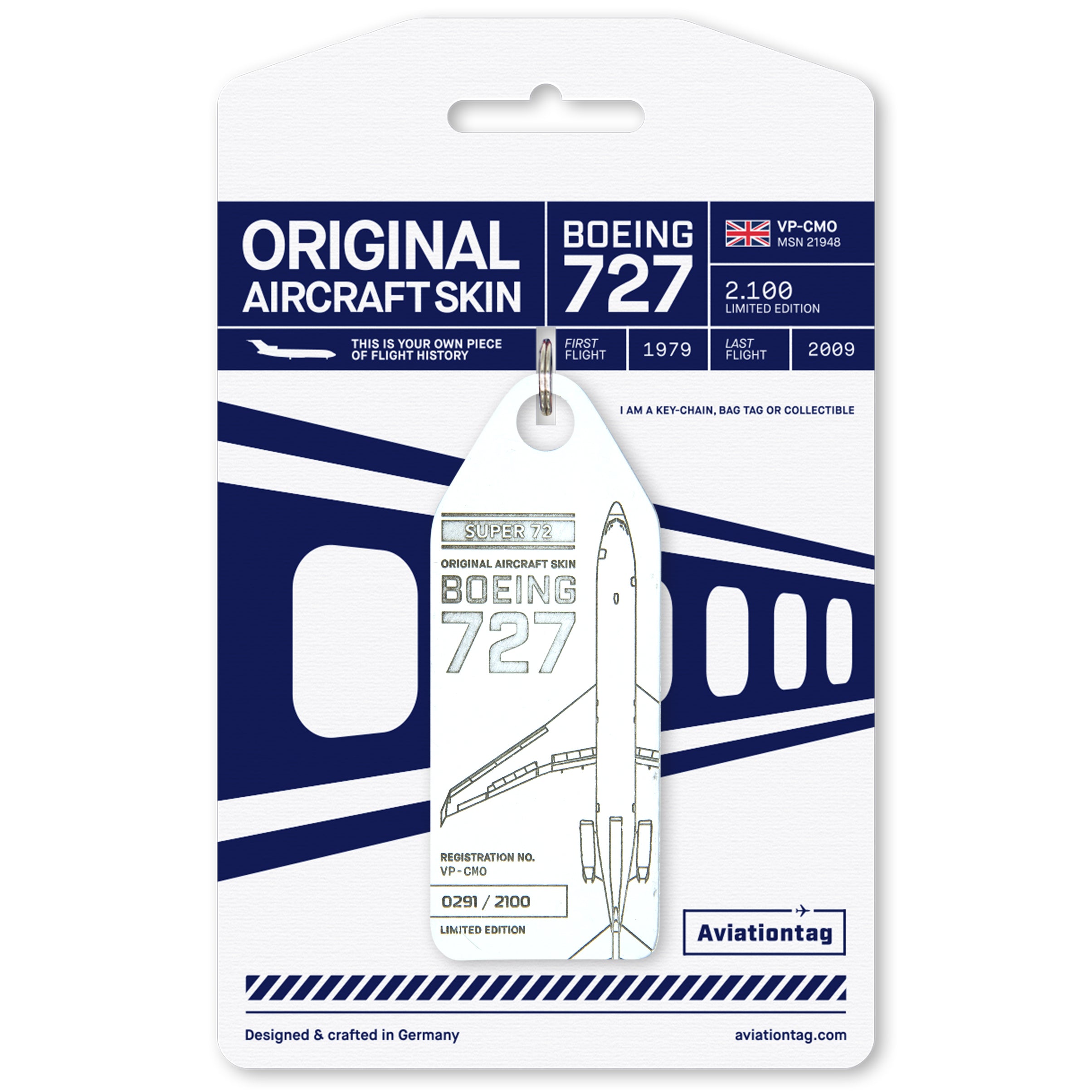 Boeing 727 Super 72 as Aviationtag | VP-CMO