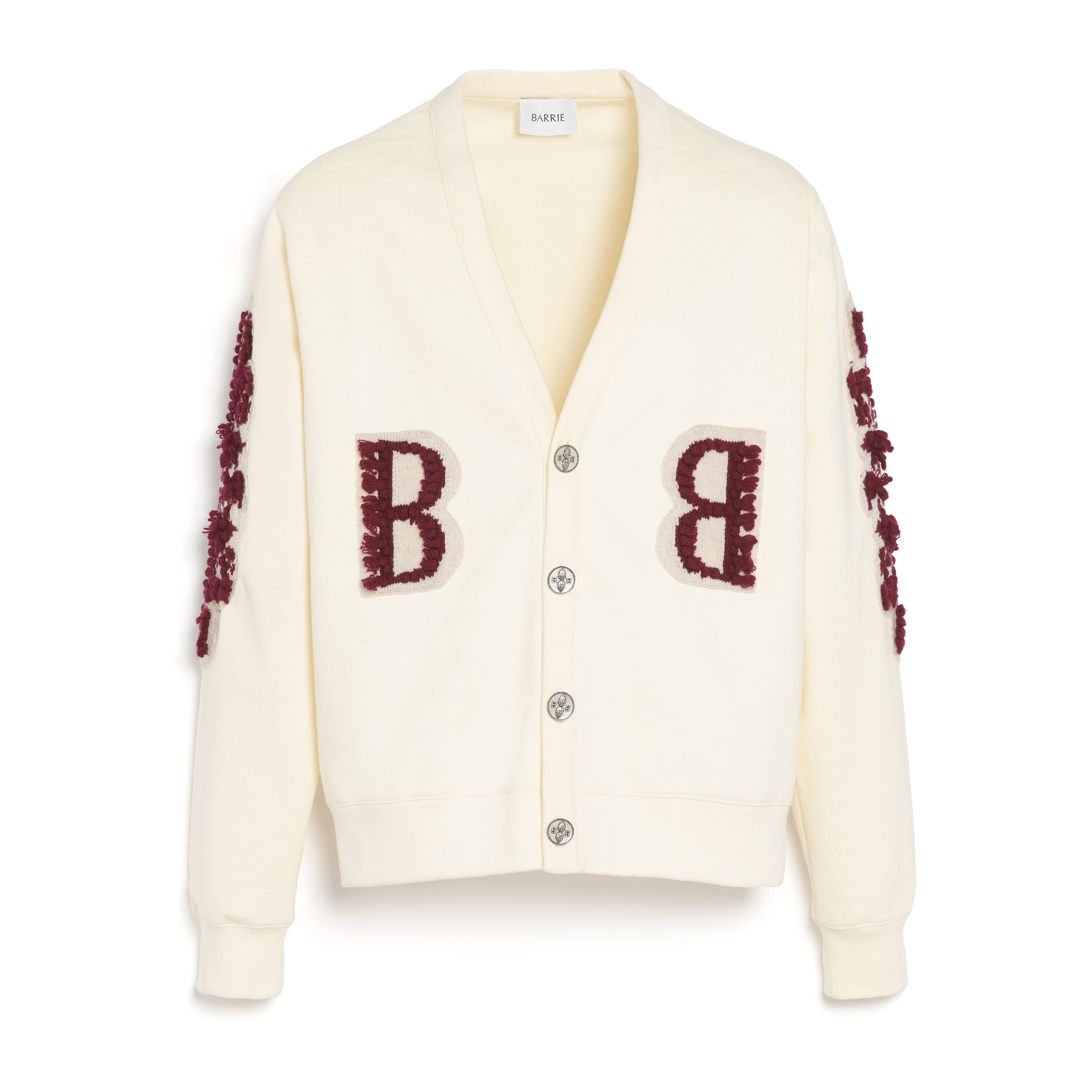 Cardigan in cotton with a cashmere B logo – Barrie