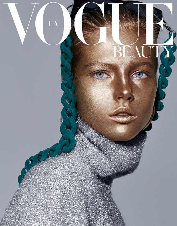 Daria Korchina Stars in Vogue Ukraine Beauty Cover Story