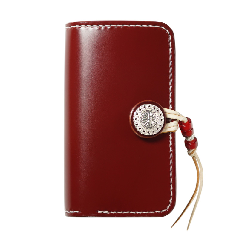 革財布・革製品のビーズ屋｜コードバン ミドルウォレット Cタイプ