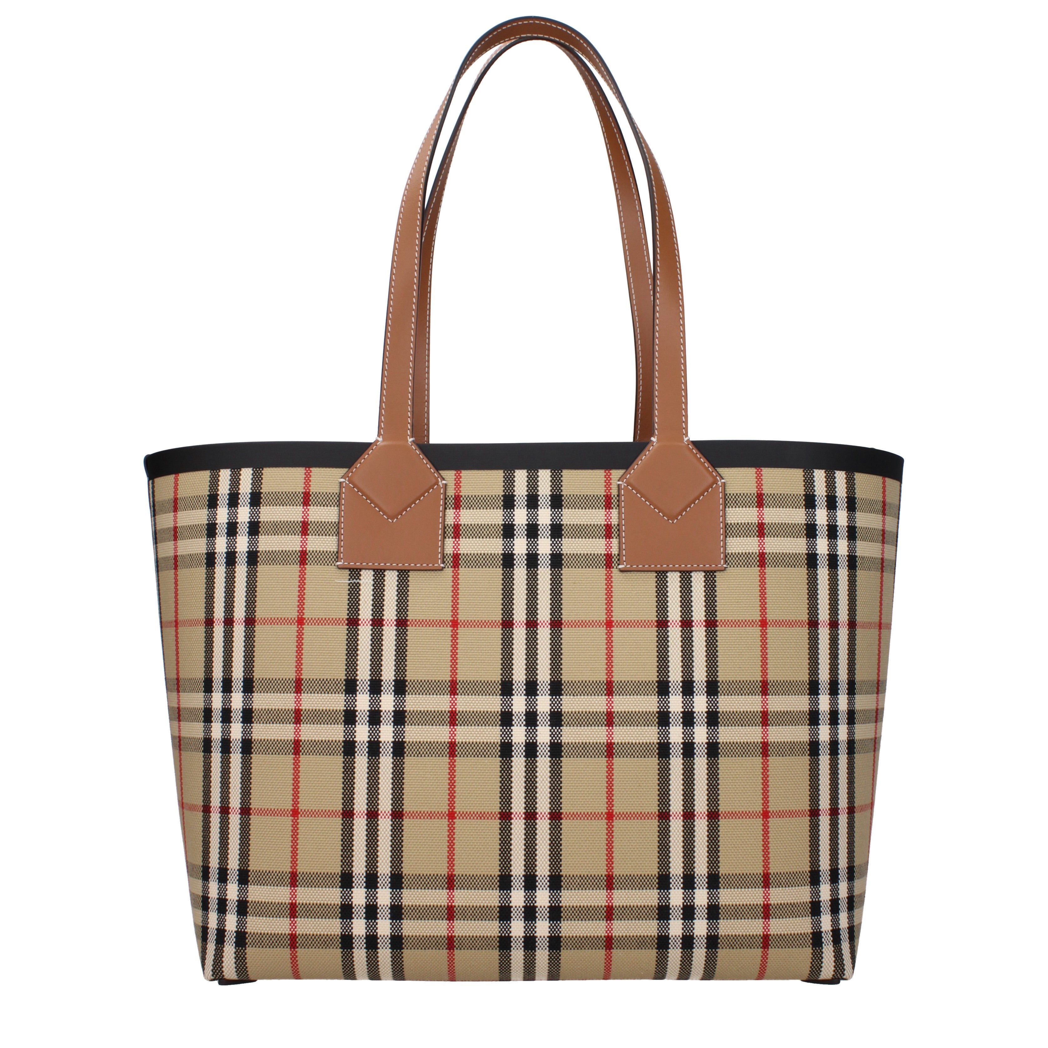 Burberry ショルダーバッグ 女性 ファブリック ベージュ/黒 | B-Exit