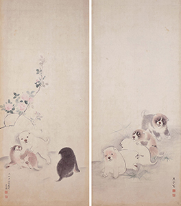 狗子図／滋賀県立琵琶湖文化館 The Museum of Shiga Prefecture,Biwako