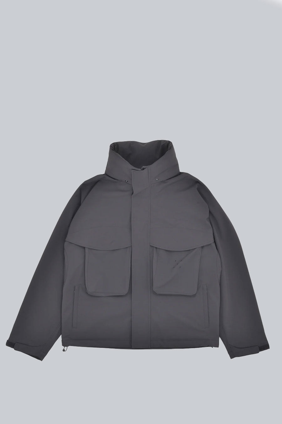 POP TRADING COMPANY SHELL JACKET CHARCOAL POPAW23_05-005 – BLENDS