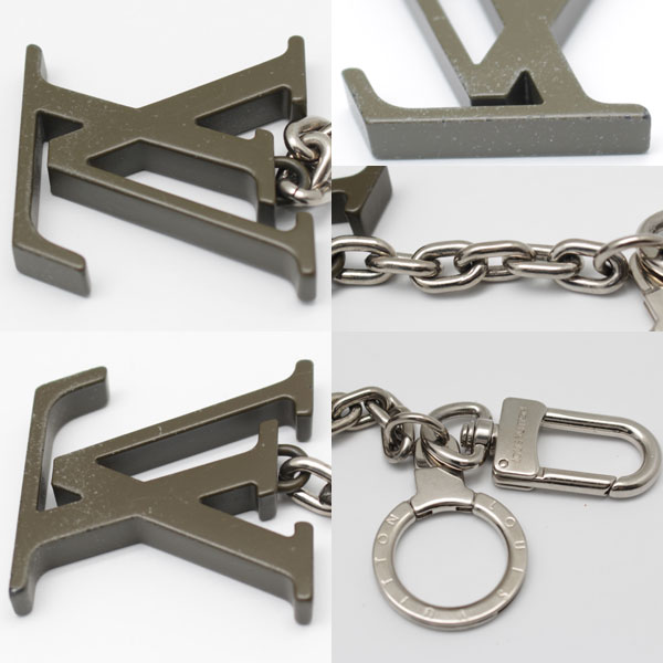 ルイヴィトン キーリング イニシャル M66841 ロゴ バッグチャーム