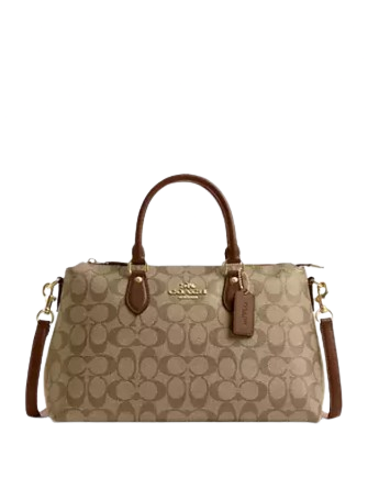 Coach Georgia Satchel In Signature Canvas | Brixton Baker