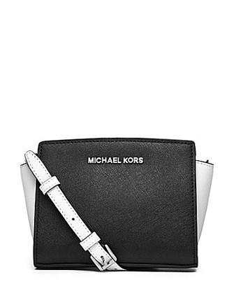 Michael Michael Kors Selma Colorblock Saffiano Leather Mini