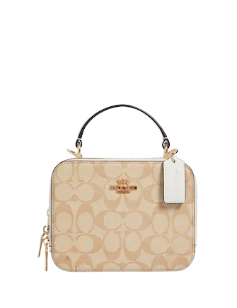 Coach Box Crossbody In Signature Canvas | Brixton Baker