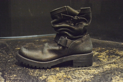 577-01 メキシカンダブルショルダーUSED加工 エンジニアブーツ イサム