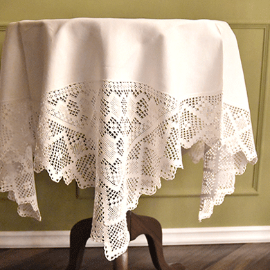 アンティーク クロッシェレース テーブルクロス | イギリス