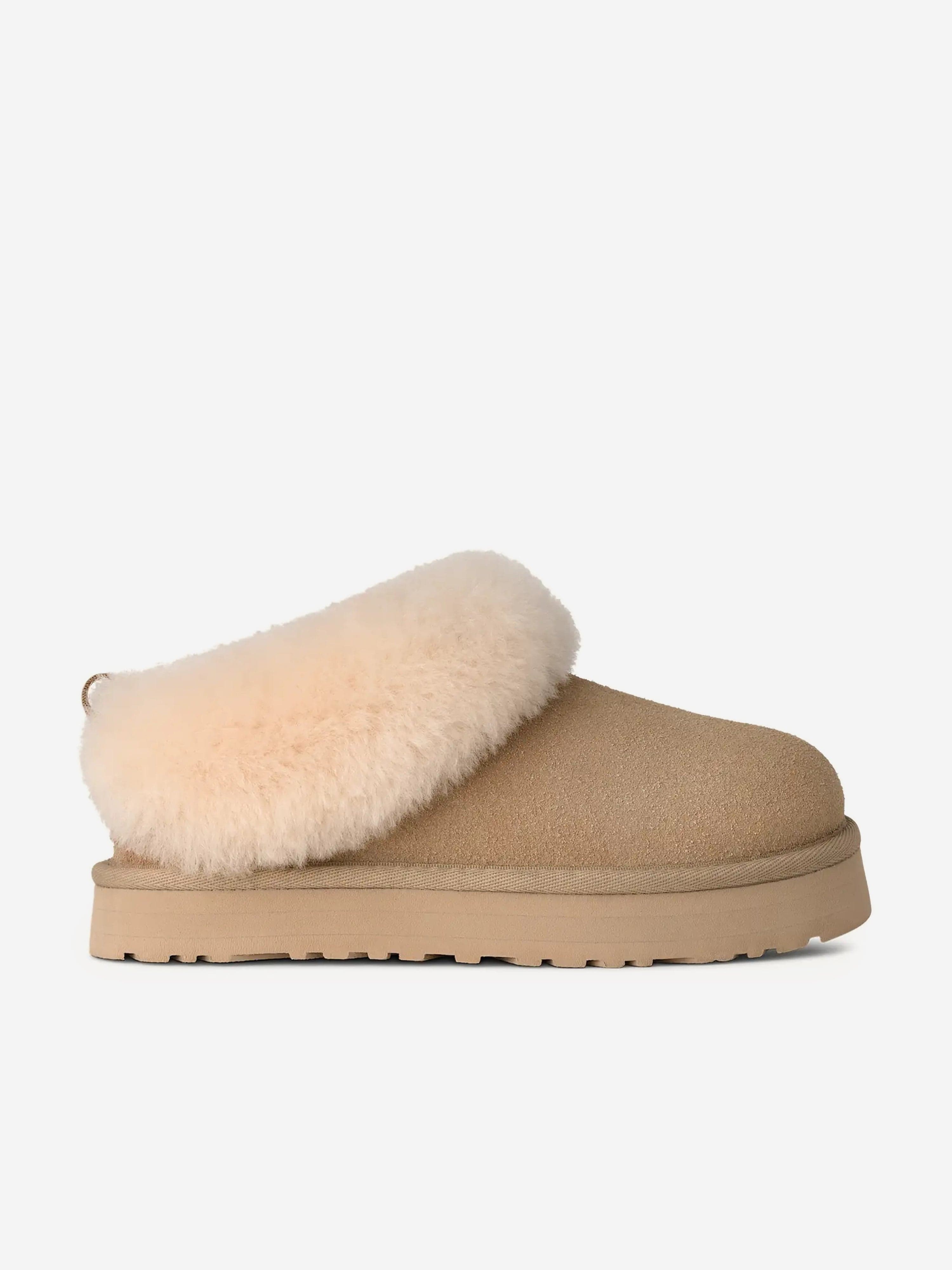UGG Girls Tazzelle Slippers in Beige | Childsplay Clothing