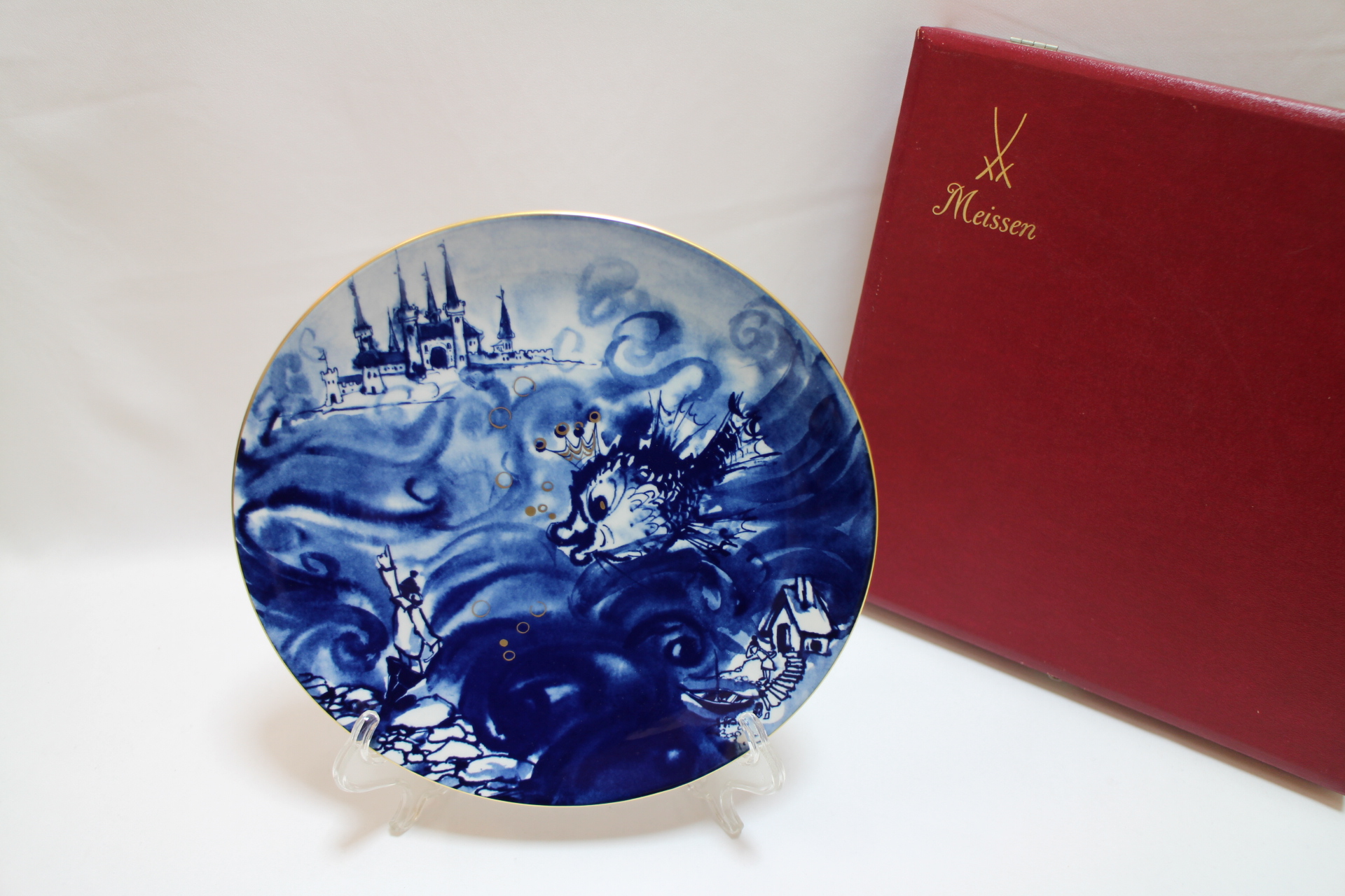 MEISSEN マイセン イヤープレート 1994年 公園の風景 9_124 MEISSEN