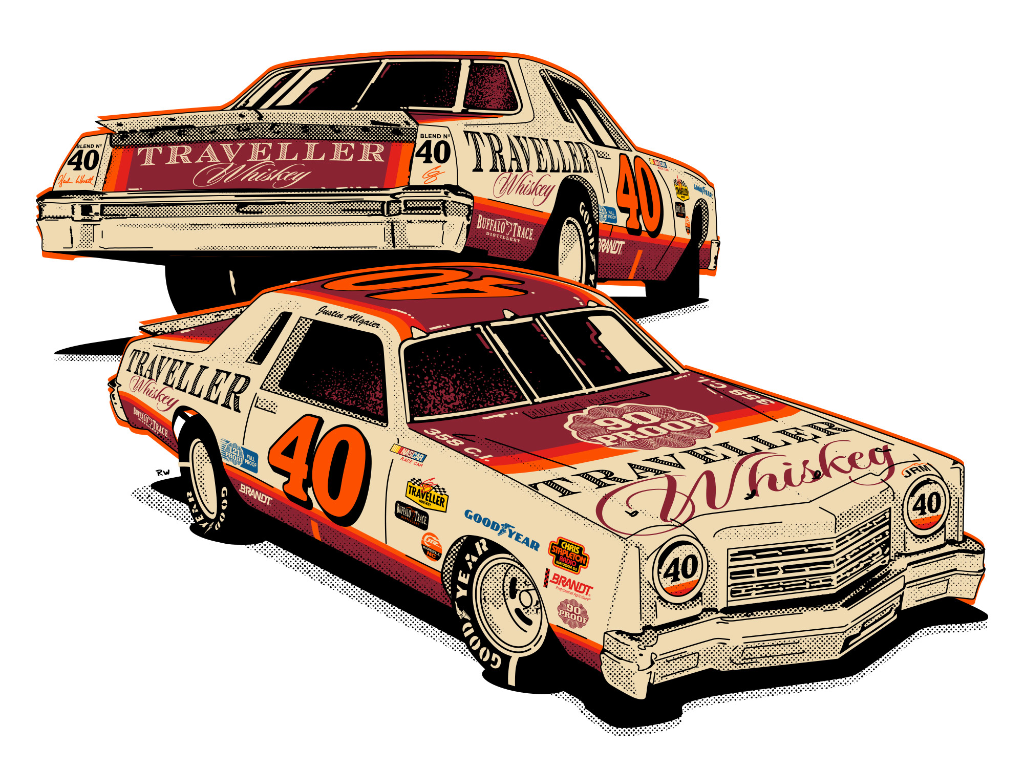 Justin Allgaier 2026 Traveller Whiskey '78 Fantasy 1:24 Liquid