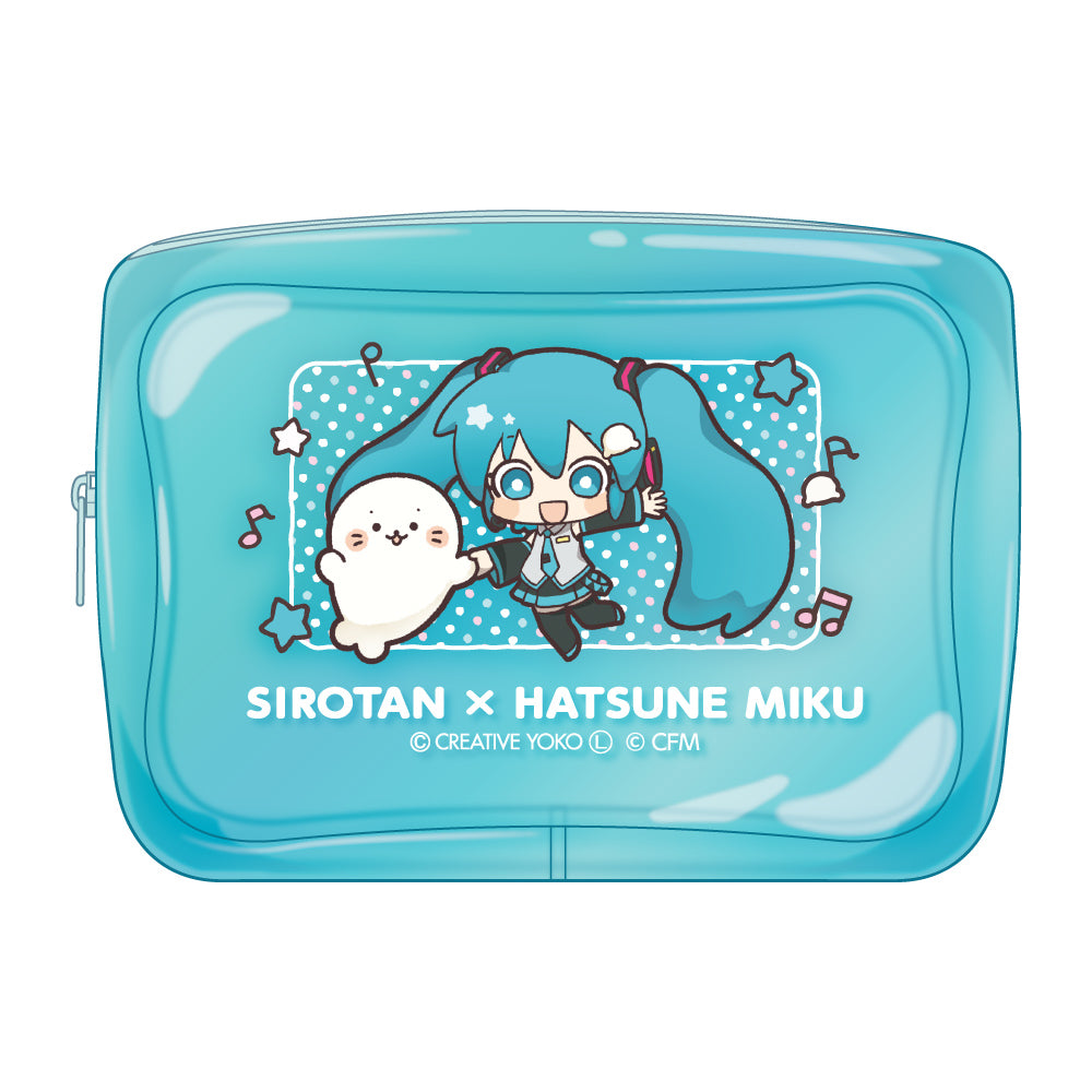 しろたん×初音ミク ビニールポーチ| アニメ グッズ 通販 - COCOLLABO