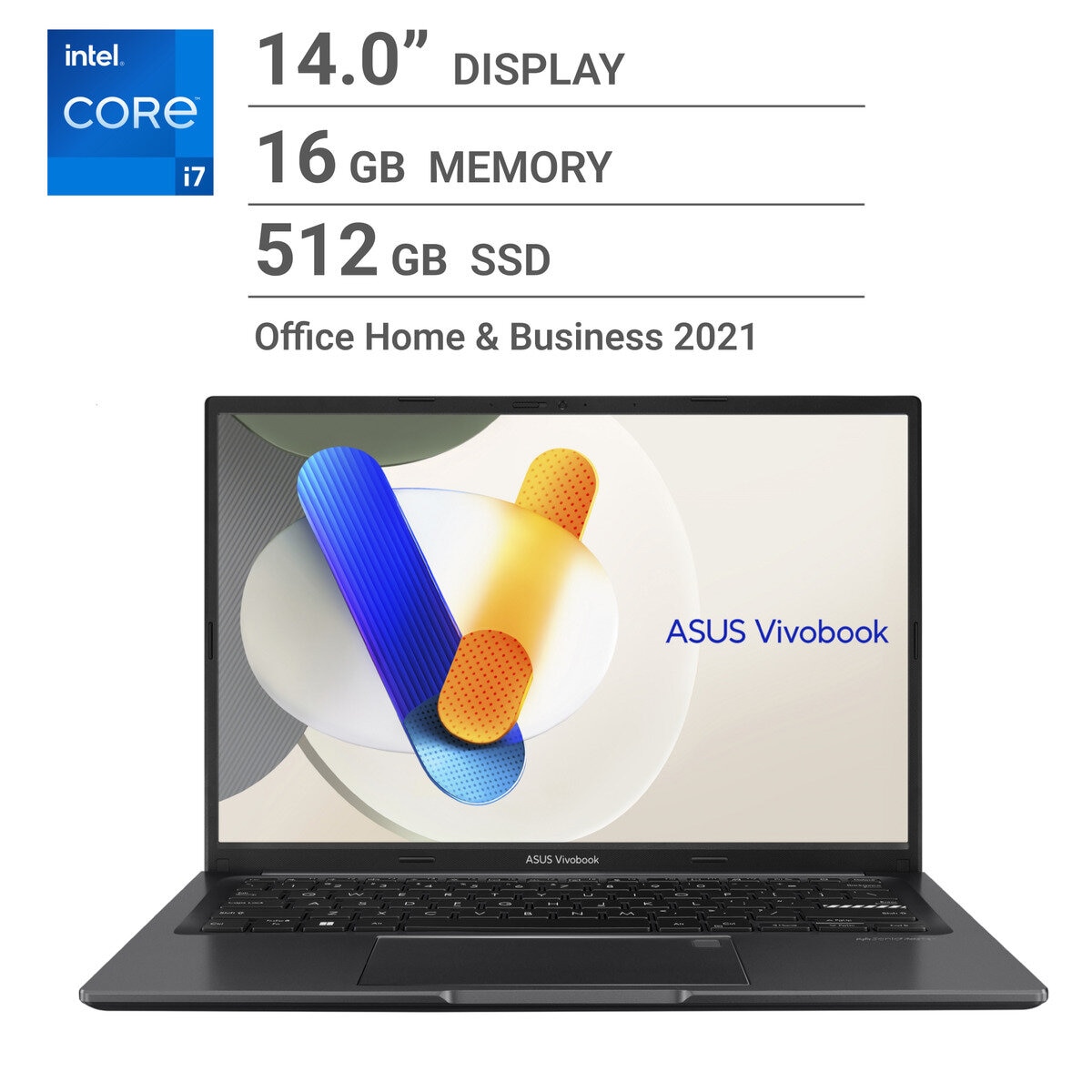 ASUS ノートPC/Vivobook/14インチ/Core i7-1255U/メモリー 16GB/SSD 512