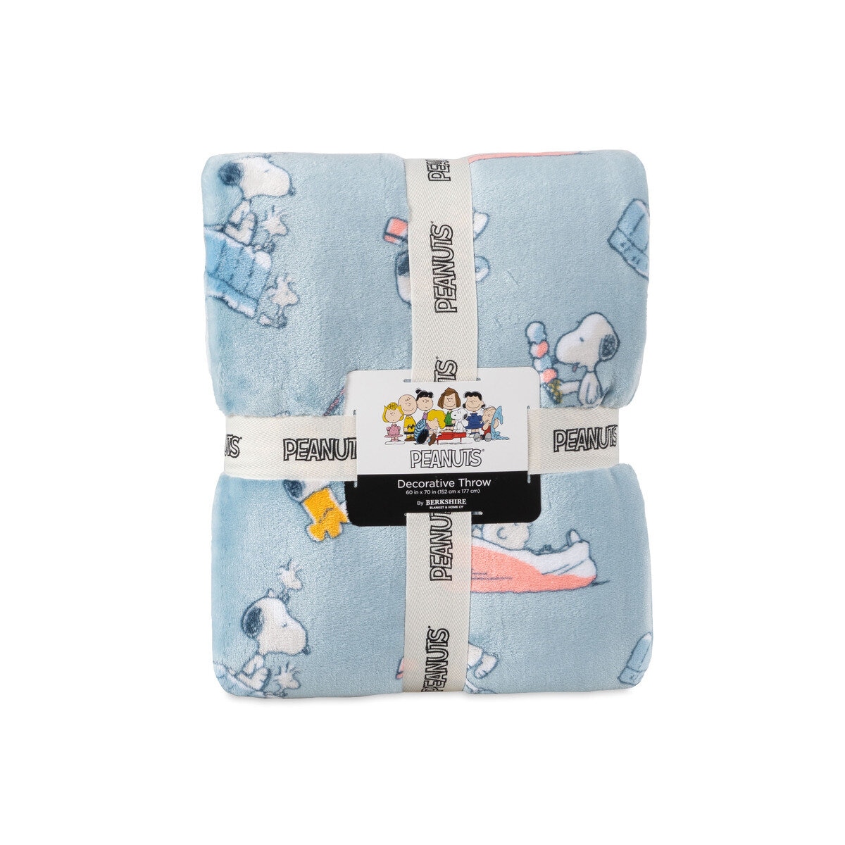 スヌーピー 大判ひざ掛け 152cm x 177cm ブルー | Costco Japan