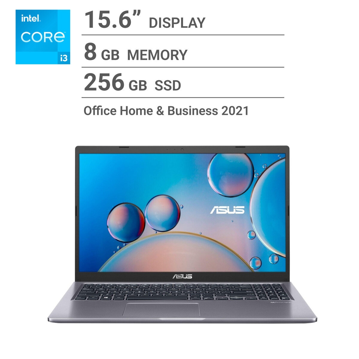 ASUS ノートPC/15.6インチ/intel Core i3-1115G4/メモリ 8GB/SSD 256GB