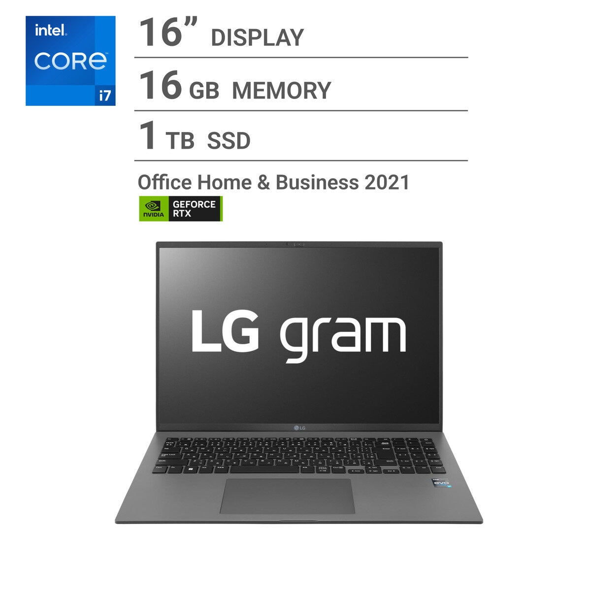 LG ノートPC/gram/16インチ/Core i7-1260P/メモリ 16GB/SSD 1TB/16Z90Q