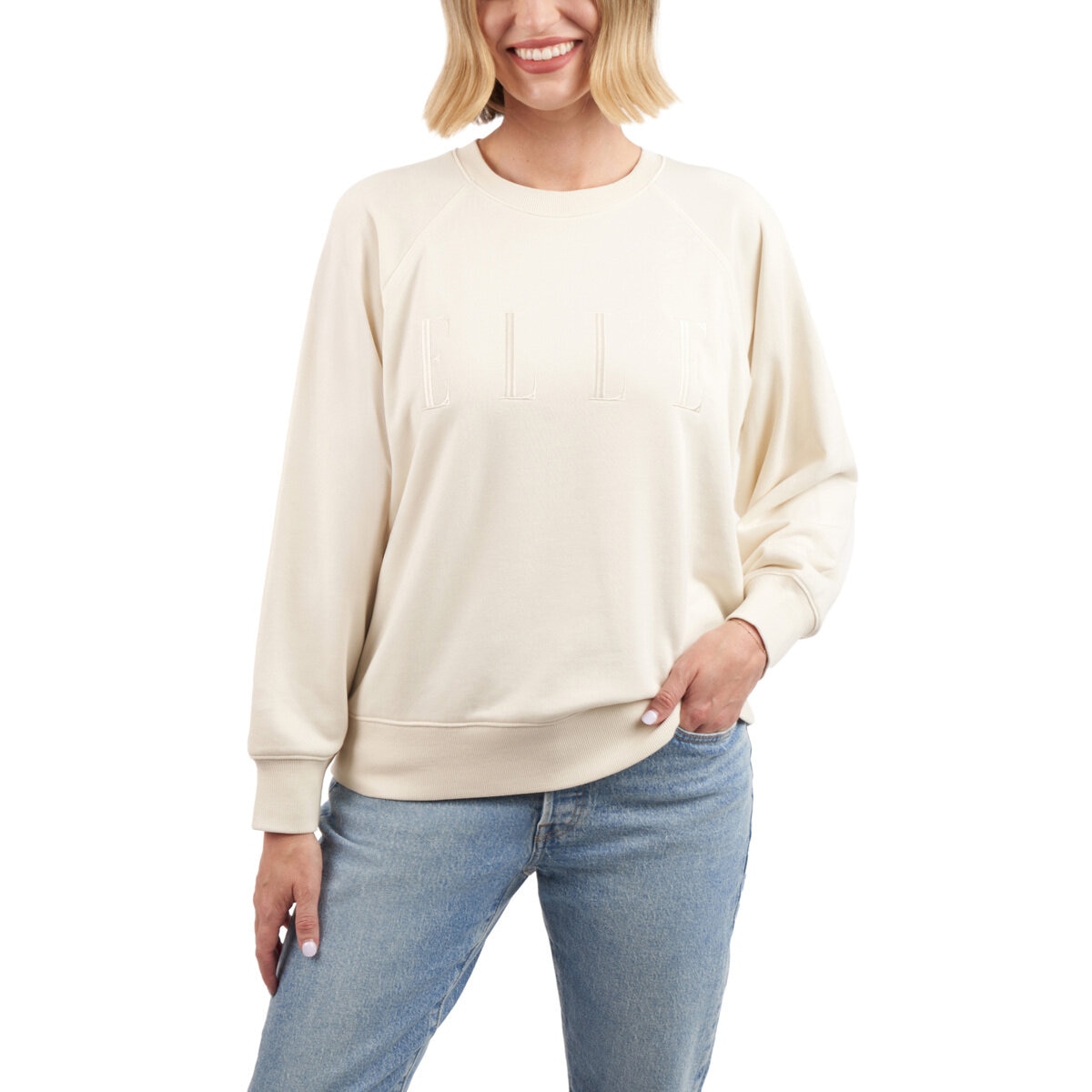 エル ウィメンズ ロゴ スウェット オフホワイト XL | Costco Japan