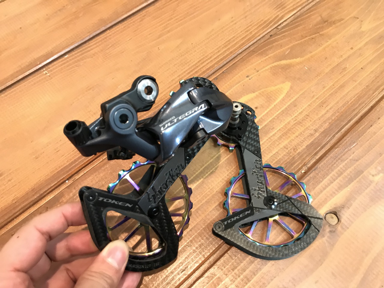 TOKEN Shuriken ビッグプーリー TK1729S Zenithオイルスリックカラー