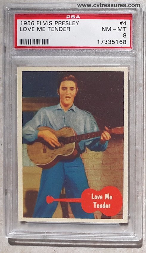 Elvis Presley Vintage Topps Cards PSA Graded 8 1956 #4 – CVTreasures