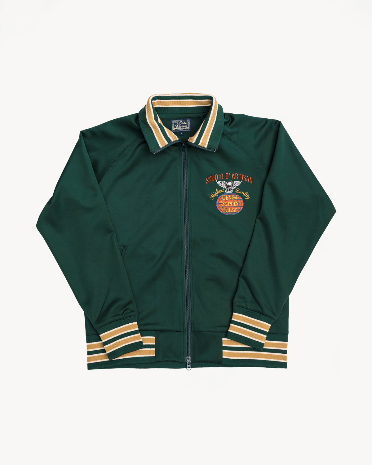 8107 - Embroidered Track Jacket - Green | Dant