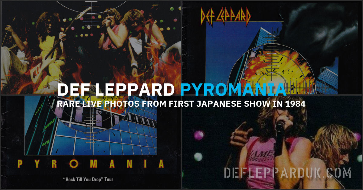 DEF LEPPARD Live Photos From First JAPANESE Show In TOKYO 1984