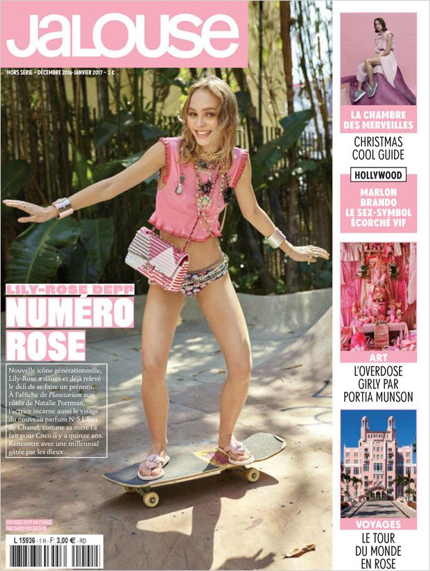 Lily-Rose Depp Rocks Chanel for Jalouse January 2017 Cover Story