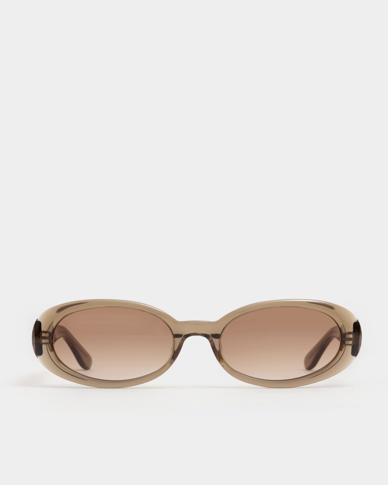 Valentina Transparent Olive Sunglasses — DMY Studios