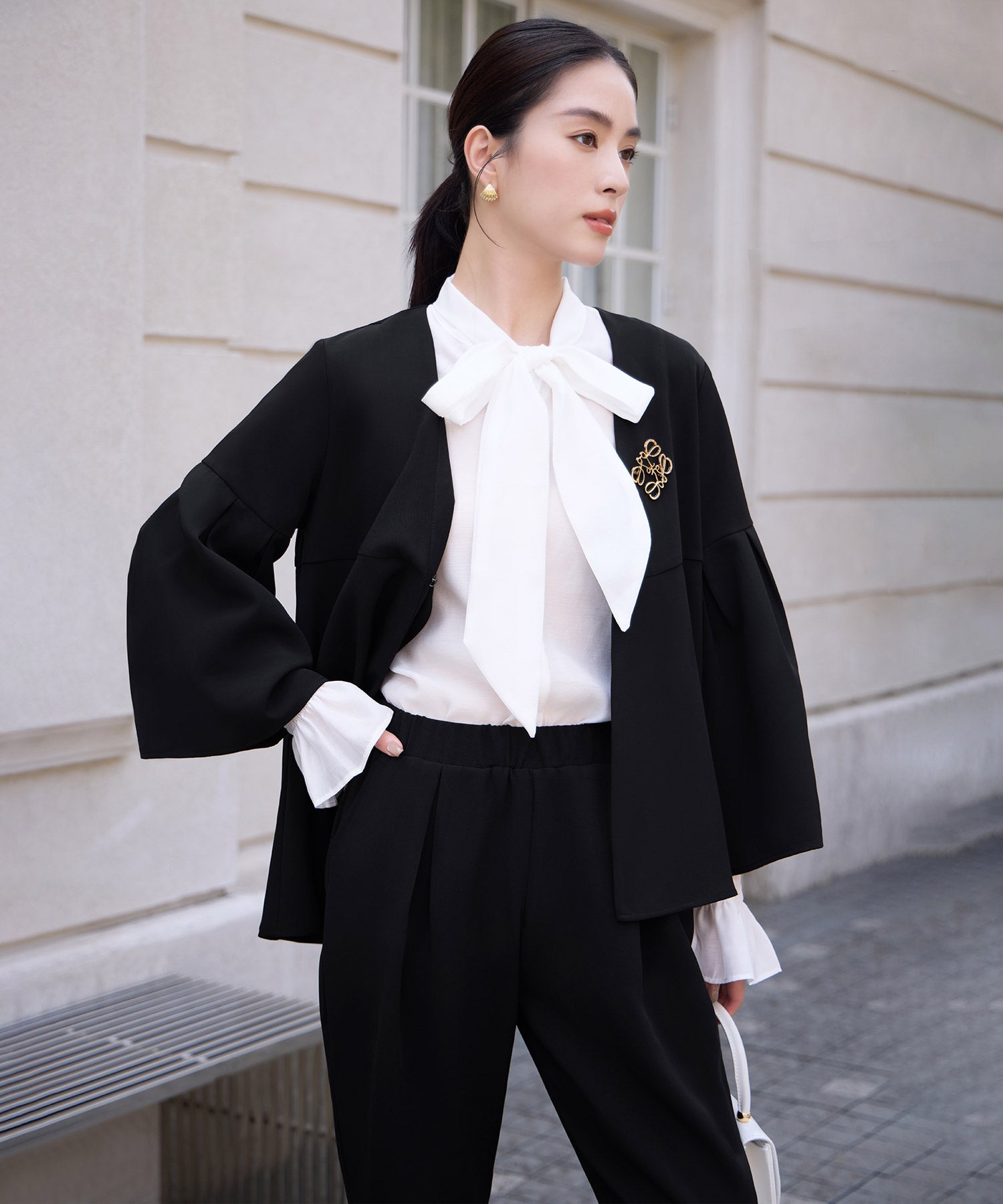 セットアップ 2点セット クロップドパンツcy88623 ブラック – [公式