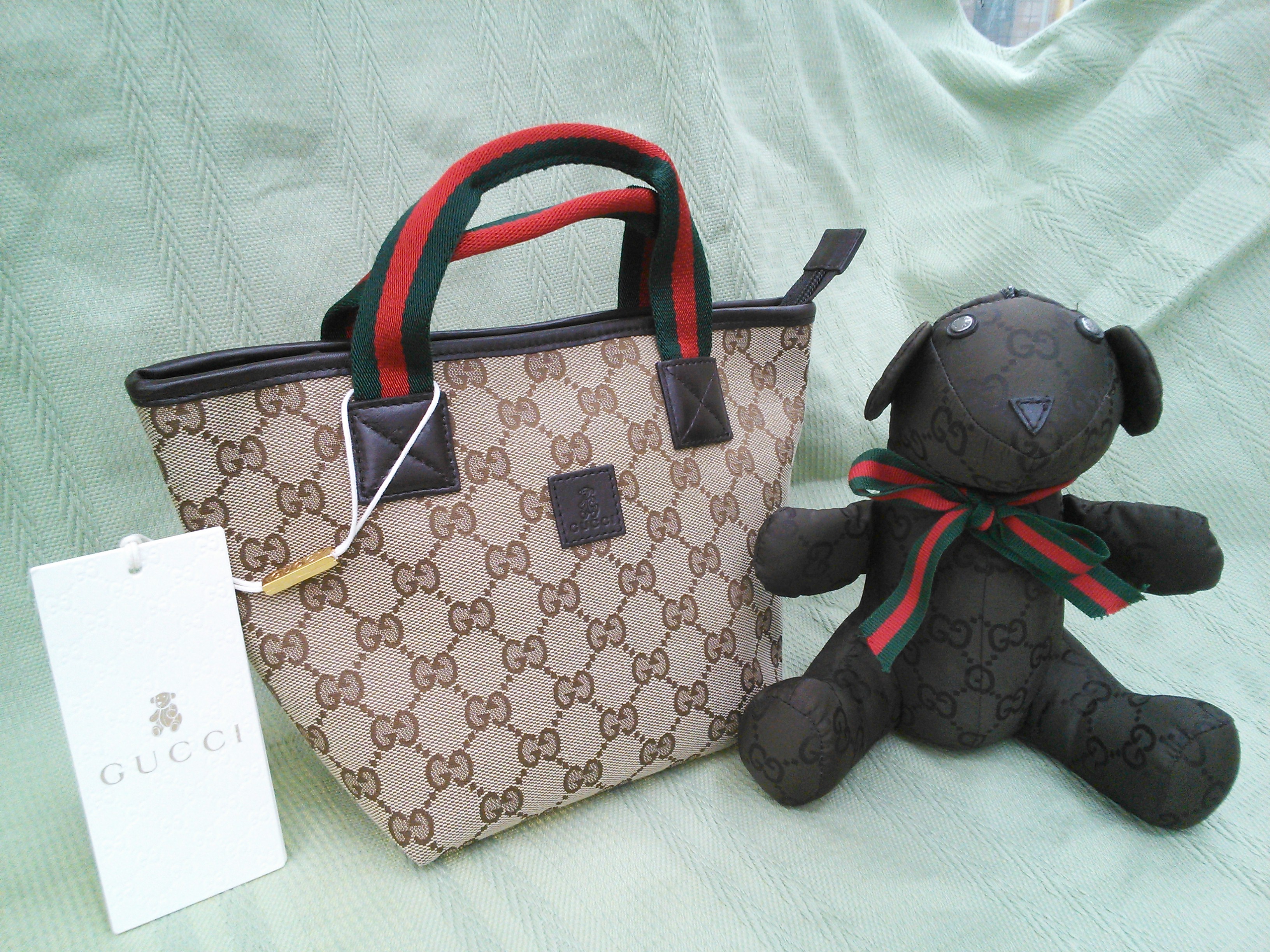 GUCCI KIDS ランチトート＆テディベア（エコバッグ）☆エコパーク清洲