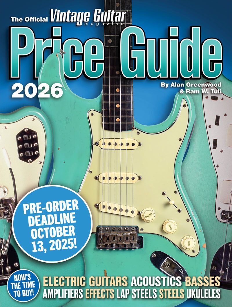 The Official Vintage Guitar Price Guide 2026 w/ Digital Access