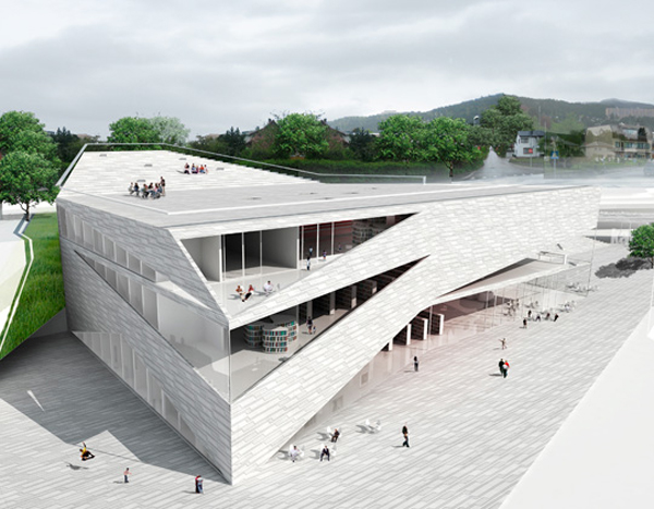 Folding Architecture – Plassen Cultural Center in Norway / 3XN