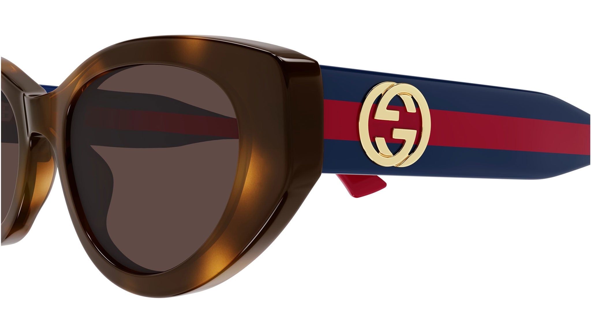 Gucci GG1862S 002 Cat Eye Sunglasses Medium Brown Havana - eye-oo.com