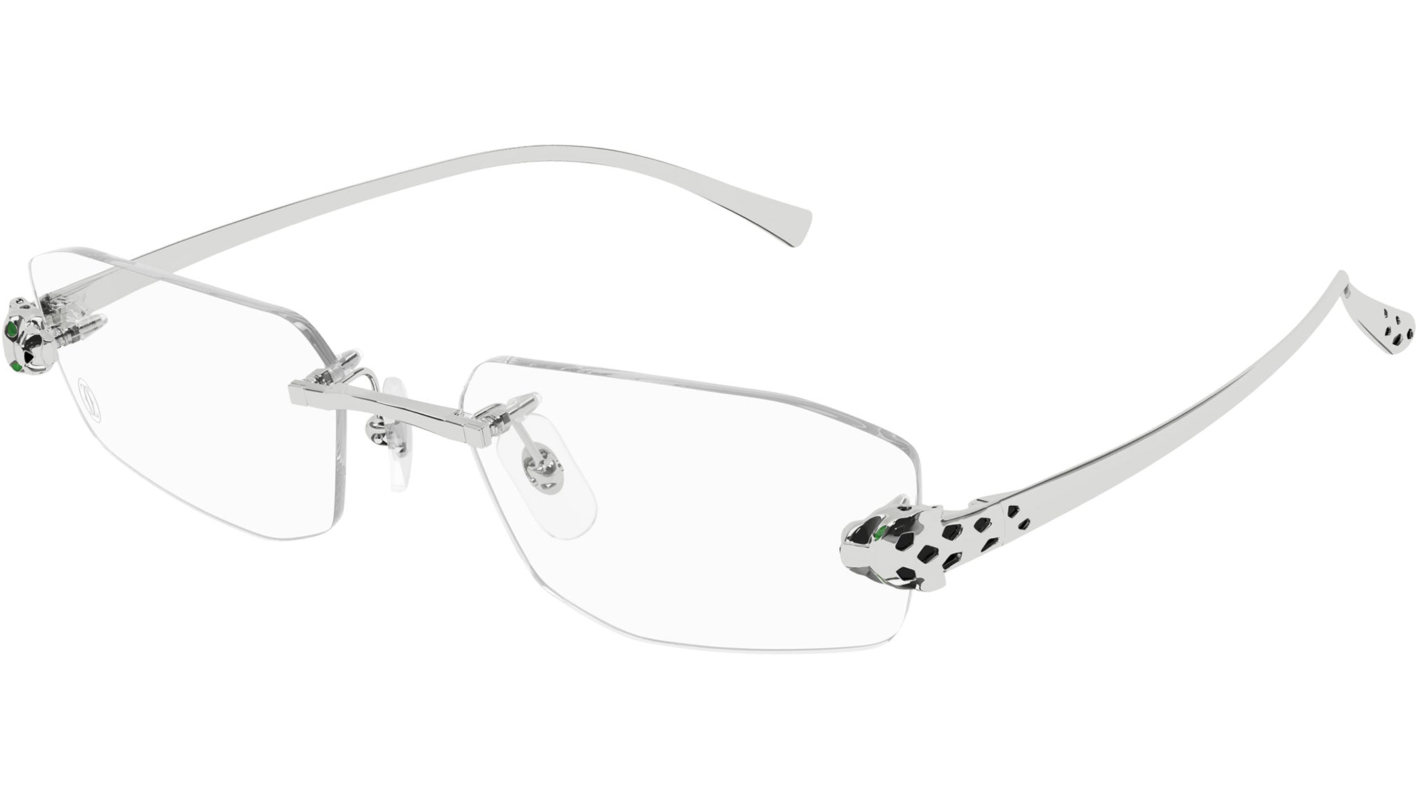 Cartier CT0494O 002 Eyeglasses Shiny Silver - eye-oo.com