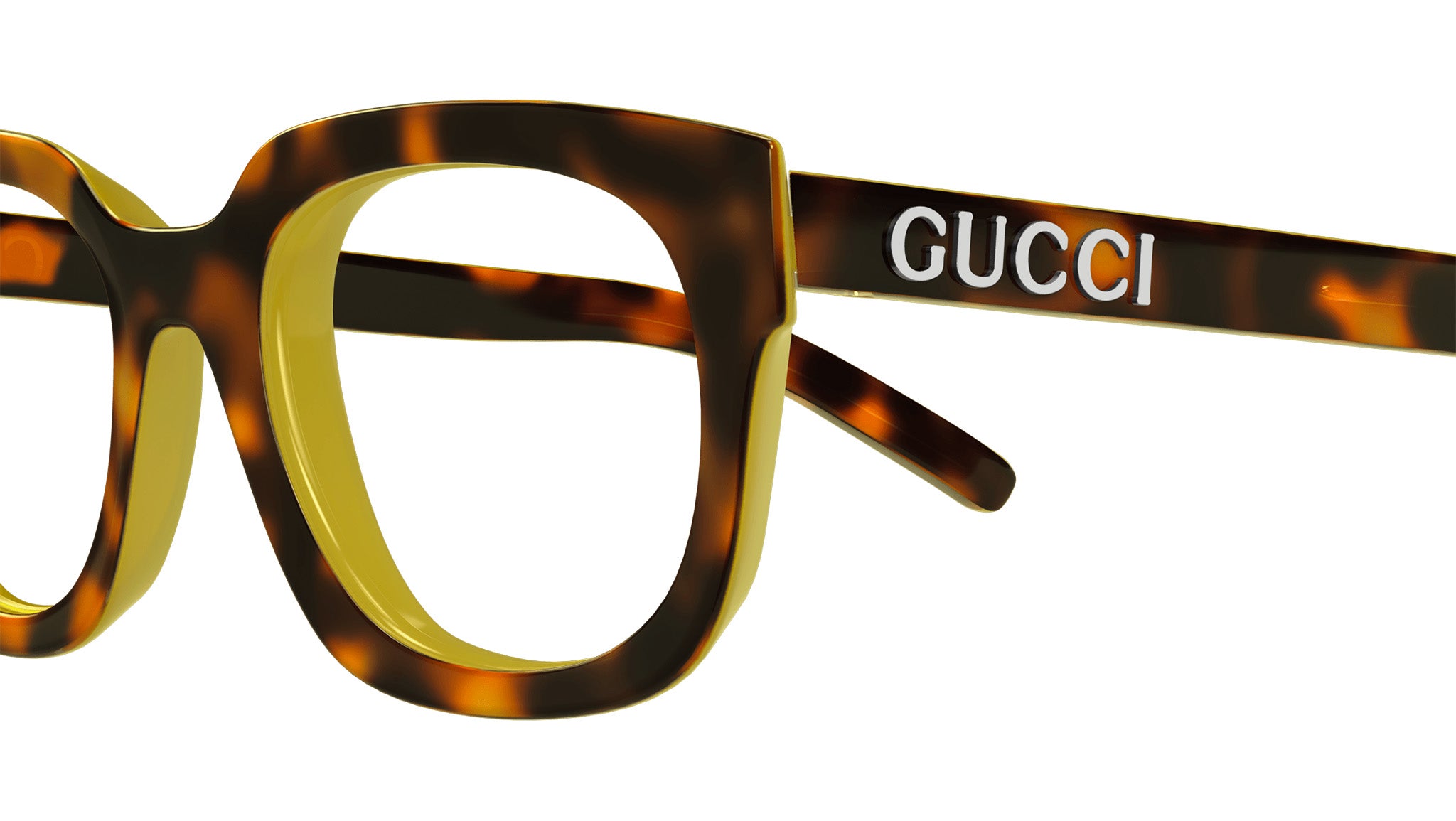 Gucci Eyeglasses GG1721O 002 Shiny Spotted Havana - eye-oo.com