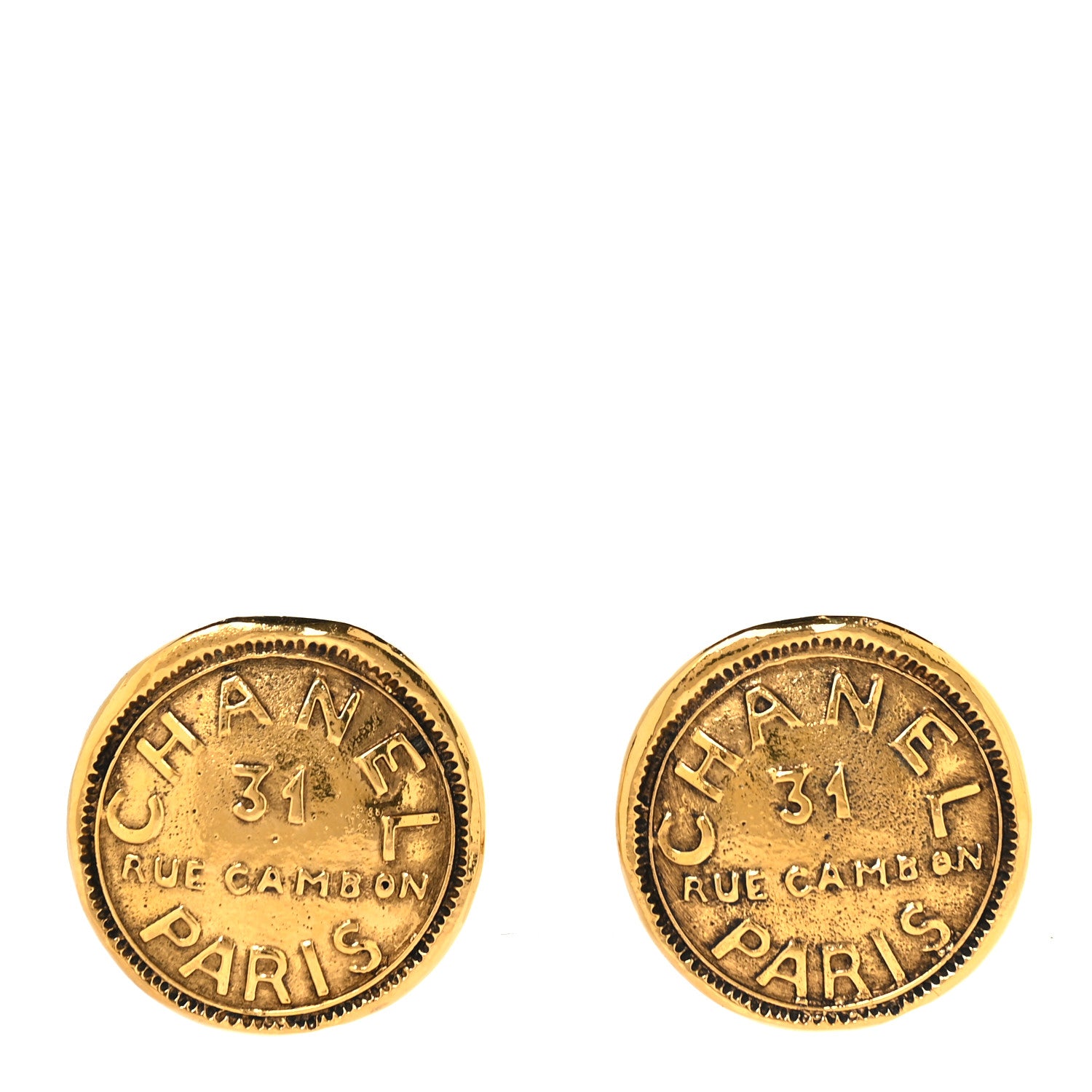 Chanel Metal Rue Cambon Clip On Earrings Gold 1808013 – FASHIONPHILE