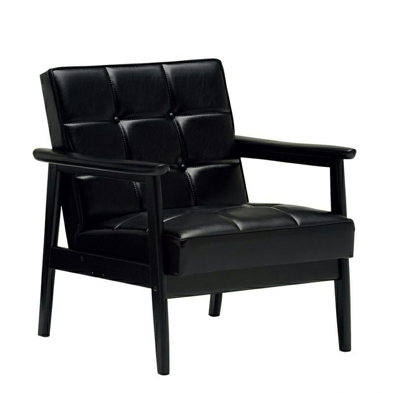 カリモク60 Kチェア1シーターブラックブラック（マットブラック色塗装