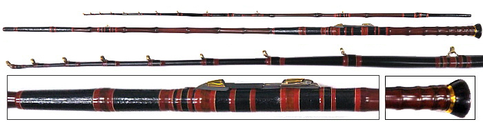 竹智作 カワハギ竿(イワシ鯨穂先) 2.18M