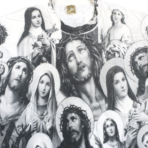 Vintage Archaic Smile T-Shirt Jesus All Over Print T-shirt – For