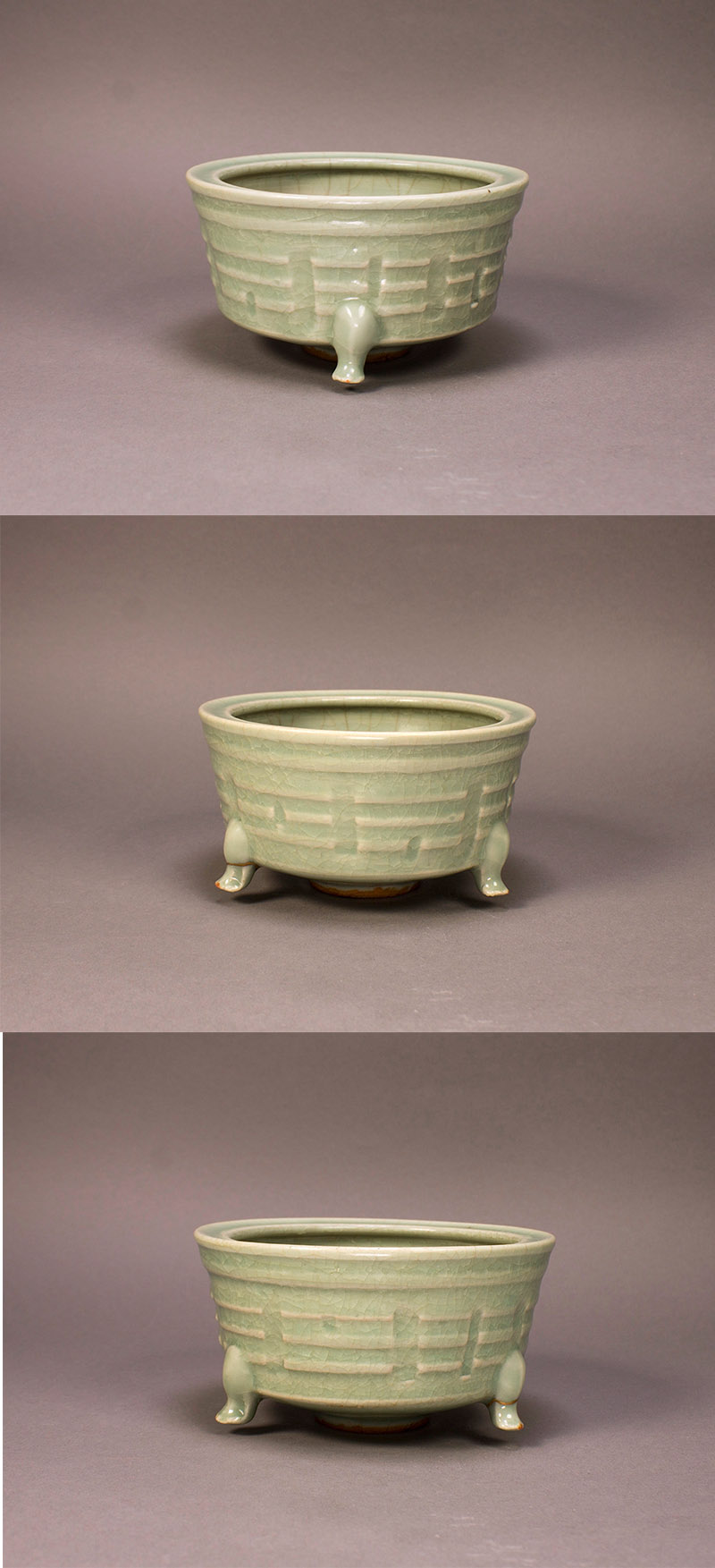 古美術 吉戸 - 天竜寺青磁三足香炉 | 古美術品専門サイト fufufufu.com