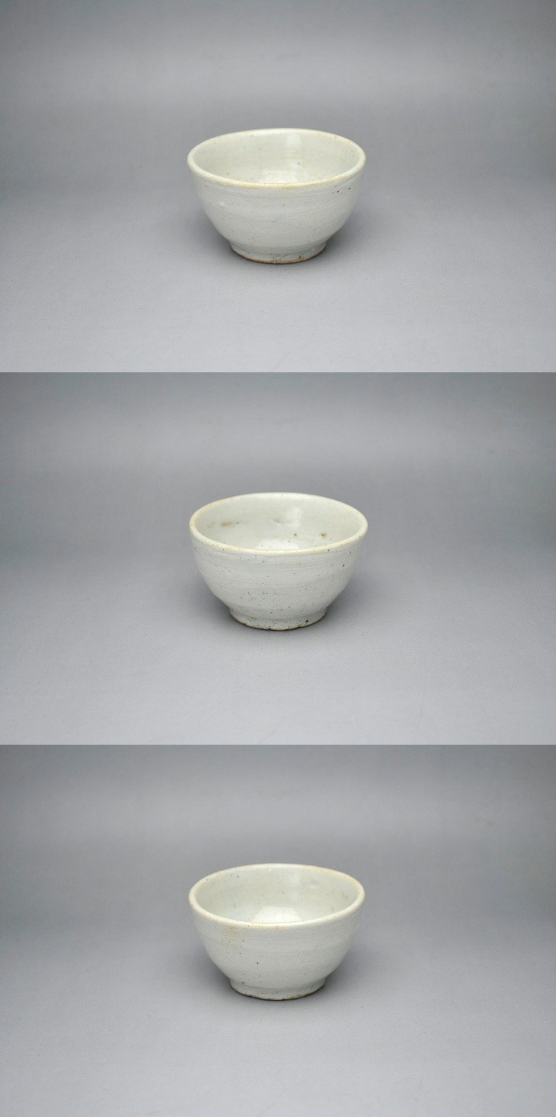 李朝後期 白磁 盃 酒器 ぐい呑み 完器 骨董 時代物 アンティーク 箱付き