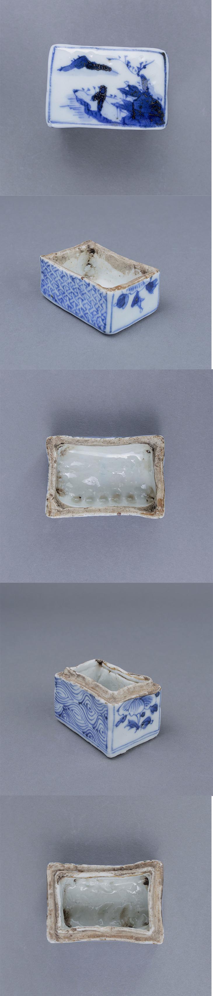 古美術 吉戸 - 古染付屏風箱香合 | 古美術品専門サイト fufufufu.com