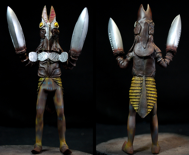 怪獣無法地帯】 Monster Gallery No.005 バルタン星人二代目 完成品