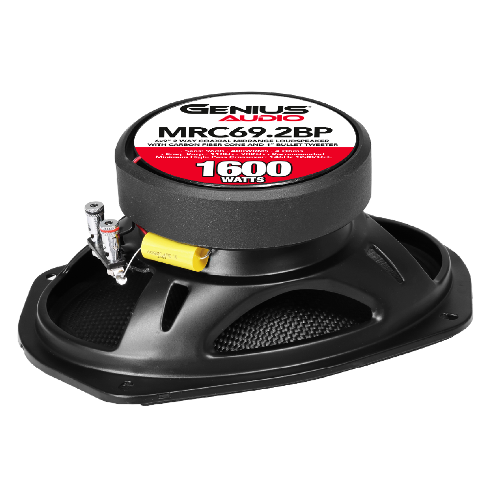 6x9” PAIR 2 WAY COAXIAL MIDRANGE LOUDSPEAKER WITH CARBON FIBER