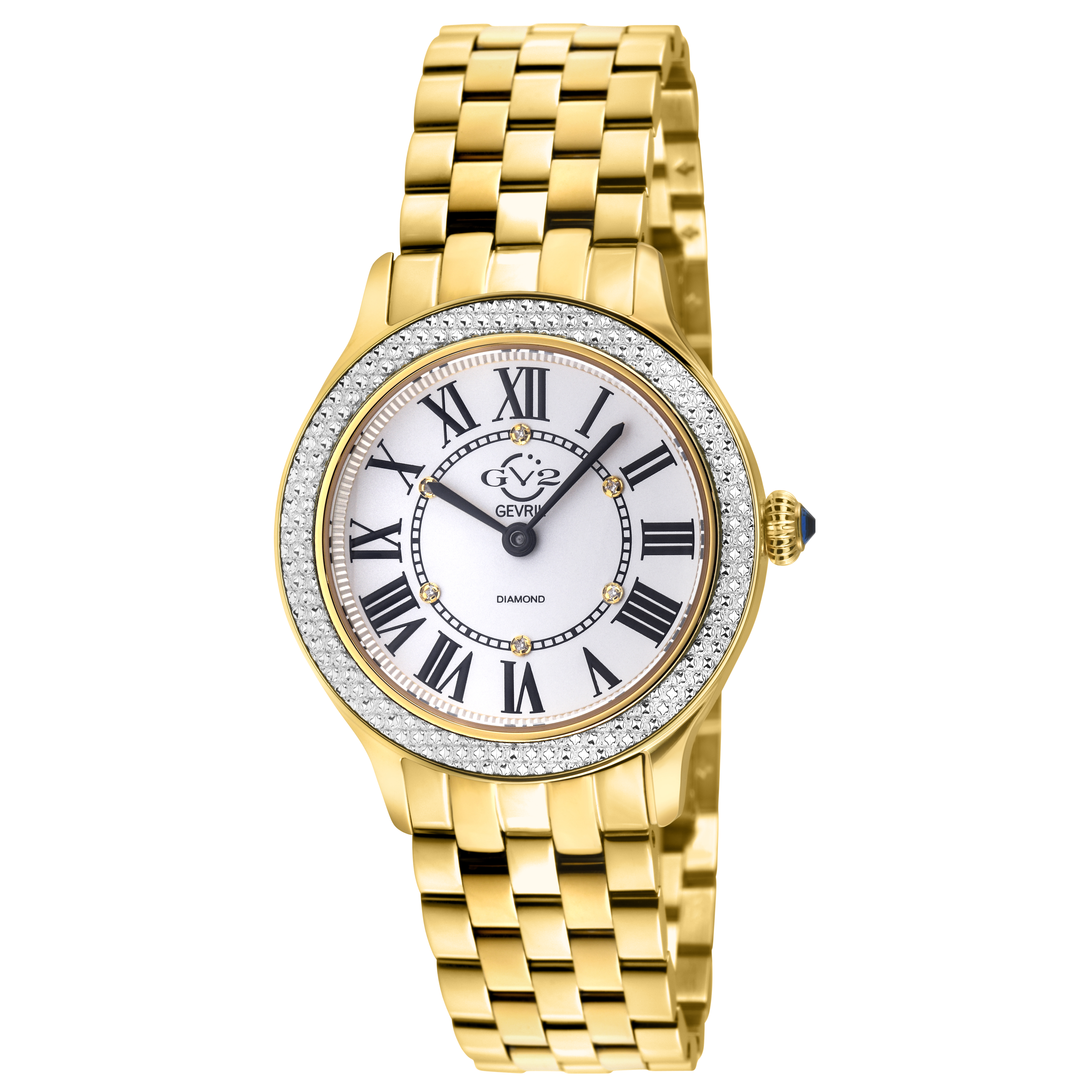 GV2 Milan Diamond Swiss Quartz - Round - Gevril